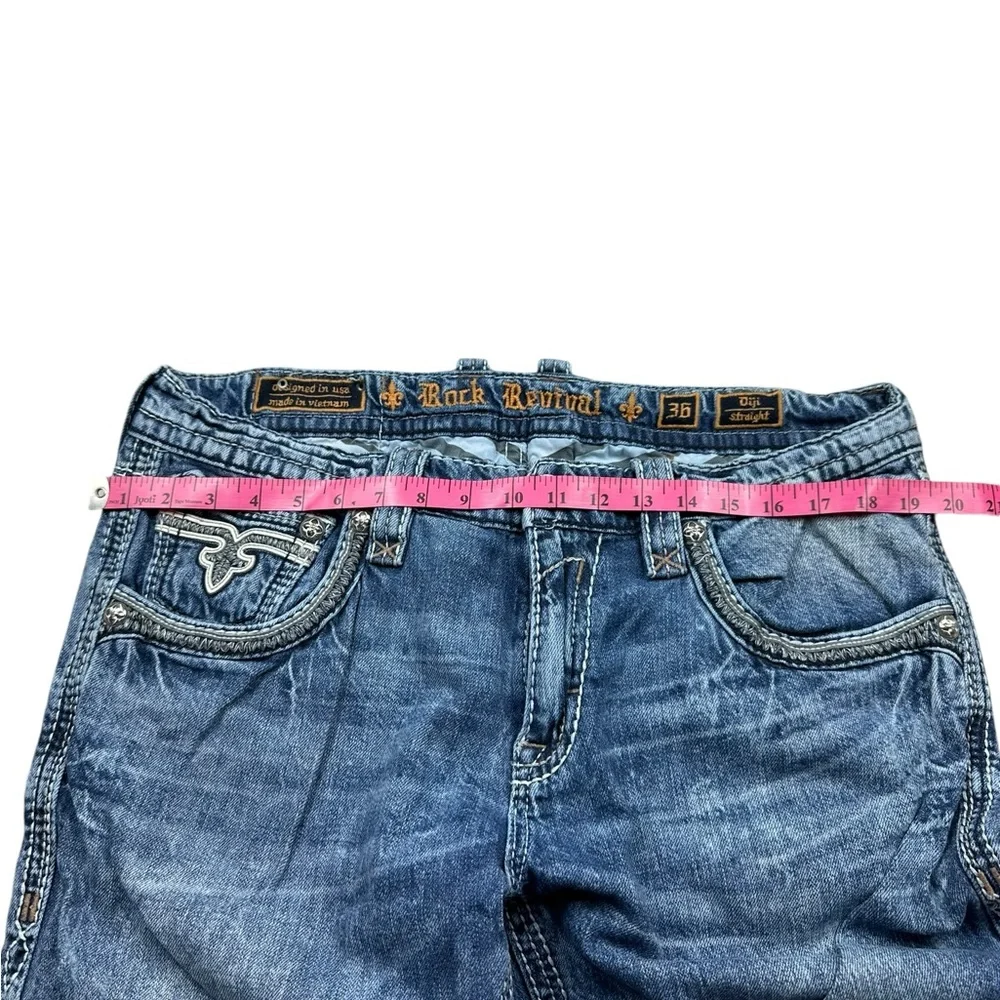 ROCK REVIVAL: Men’s Diji Straight Jeans -Size 36